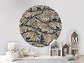 Wallpaper - Nordic Nature Beige Blue - Circle (Pre - Order) - LPM Home