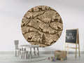 Wallpaper - Nordic Nature Beige Brown - Circle (Pre - Order) - LPM Home