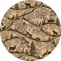 Wallpaper - Nordic Nature Beige Brown - Circle (Pre - Order) - LPM Home
