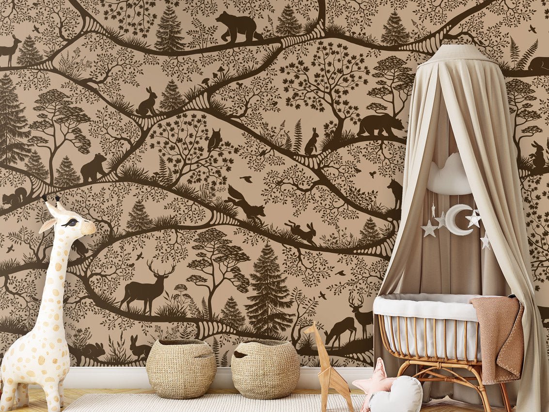 Wallpaper - Nordic Nature Beige Brown (Pre - Order) - LPM Home