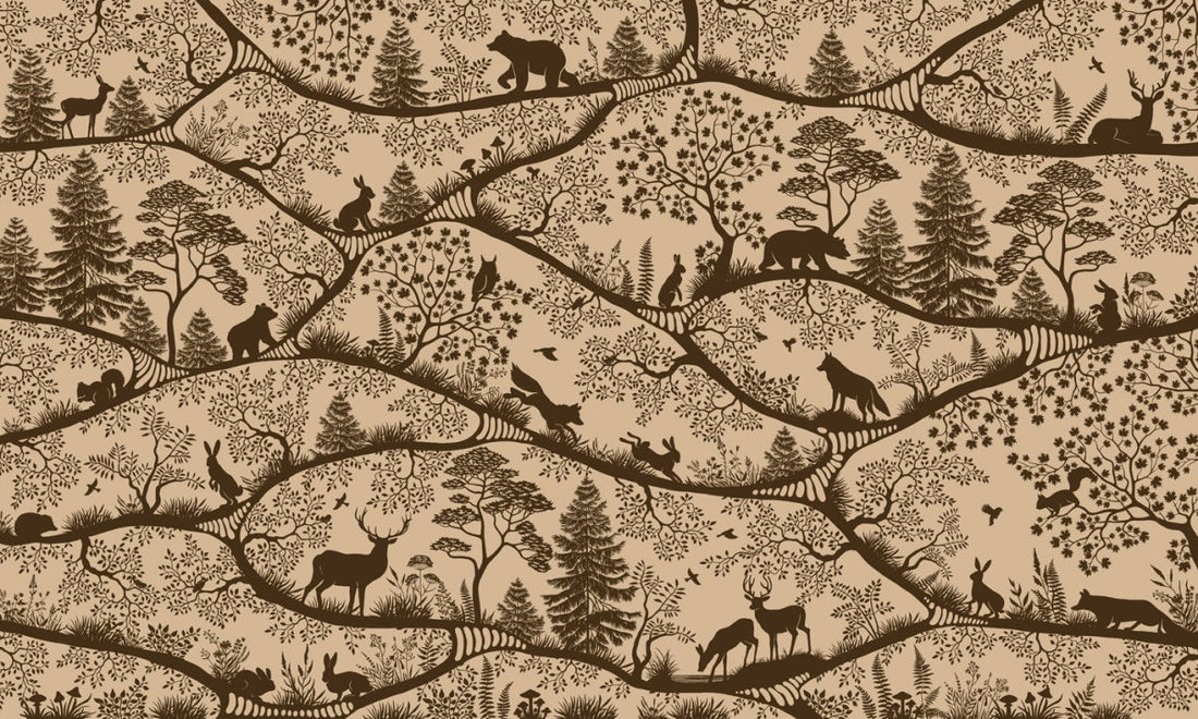 Wallpaper - Nordic Nature Beige Brown (Pre - Order) - LPM Home