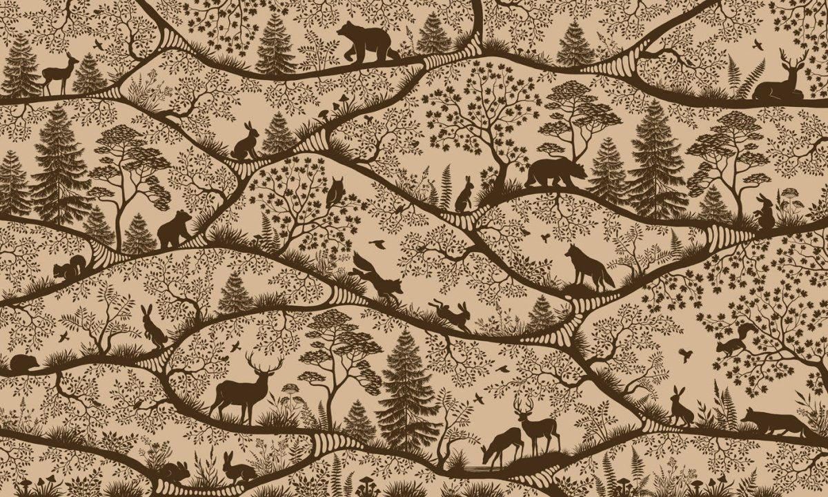 Wallpaper - Nordic Nature Beige Brown (Pre - Order) - LPM Home