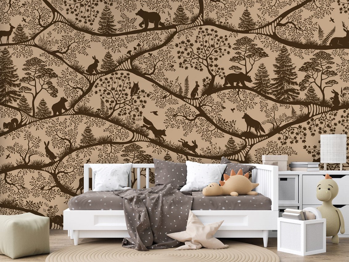 Wallpaper - Nordic Nature Beige Brown (Pre - Order) - LPM Home