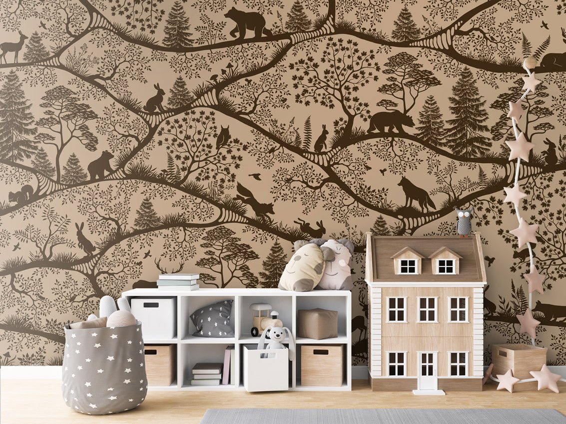 Wallpaper - Nordic Nature Beige Brown (Pre - Order) - LPM Home