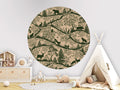 Wallpaper - Nordic Nature Beige Green - Circle (Pre - Order) - LPM Home
