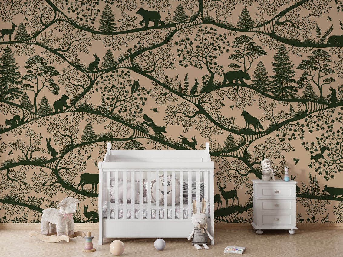 Wallpaper - Nordic Nature Beige Green (Pre - Order) - LPM Home