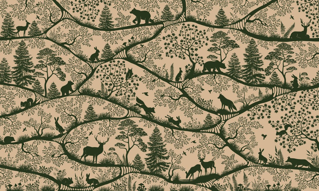 Wallpaper - Nordic Nature Beige Green (Pre - Order) - LPM Home
