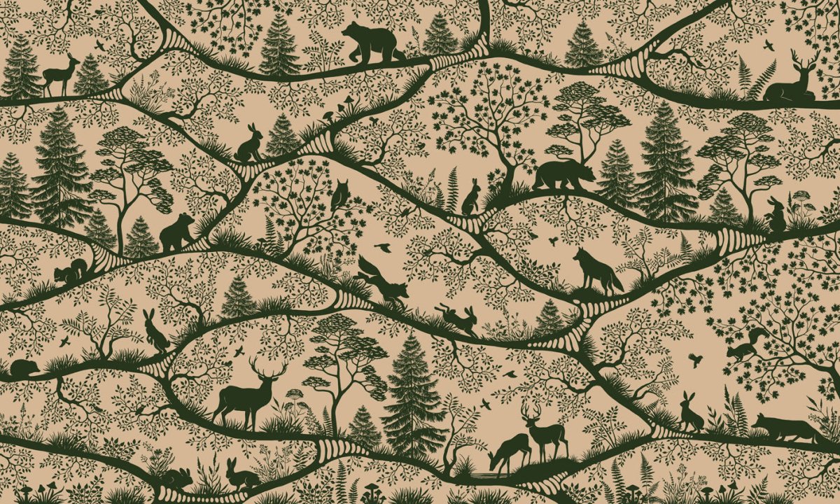 Wallpaper - Nordic Nature Beige Green (Pre - Order) - LPM Home