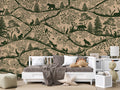 Wallpaper - Nordic Nature Beige Green (Pre - Order) - LPM Home