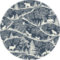 Wallpaper - Nordic Nature Blue White - Circle (Pre - Order) - LPM Home