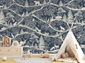 Wallpaper - Nordic Nature Blue White (Pre - Order) - LPM Home