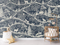 Wallpaper - Nordic Nature Blue White (Pre - Order) - LPM Home