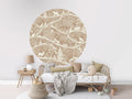 Wallpaper - Nordic Nature Brown White - Circle (Pre - Order) - LPM Home