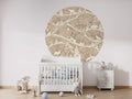 Wallpaper - Nordic Nature Brown White - Circle (Pre - Order) - LPM Home