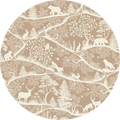 Wallpaper - Nordic Nature Brown White - Circle (Pre - Order) - LPM Home