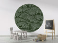 Wallpaper - Nordic Nature Green Green - Circle (Pre - Order) - LPM Home