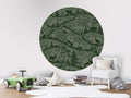 Wallpaper - Nordic Nature Green Green - Circle (Pre - Order) - LPM Home