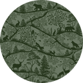 Wallpaper - Nordic Nature Green Green - Circle (Pre - Order) - LPM Home