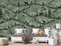 Wallpaper - Nordic Nature Green Green (Pre - Order) - LPM Home