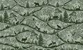 Wallpaper - Nordic Nature Green Green (Pre - Order) - LPM Home