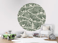 Wallpaper - Nordic Nature Green White - Circle (Pre - Order) - LPM Home