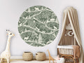 Wallpaper - Nordic Nature Green White - Circle (Pre - Order) - LPM Home