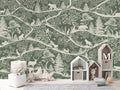 Wallpaper - Nordic Nature Green White (Pre - Order) - LPM Home