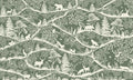 Wallpaper - Nordic Nature Green White (Pre - Order) - LPM Home