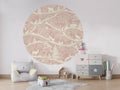 Wallpaper - Nordic Nature Pink White - Circle (Pre - Order) - LPM Home