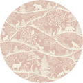 Wallpaper - Nordic Nature Pink White - Circle (Pre - Order) - LPM Home