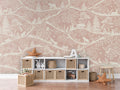 Wallpaper - Nordic Nature Pink White (Pre - Order) - LPM Home