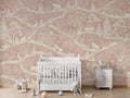 Wallpaper - Nordic Nature Pink White (Pre - Order) - LPM Home