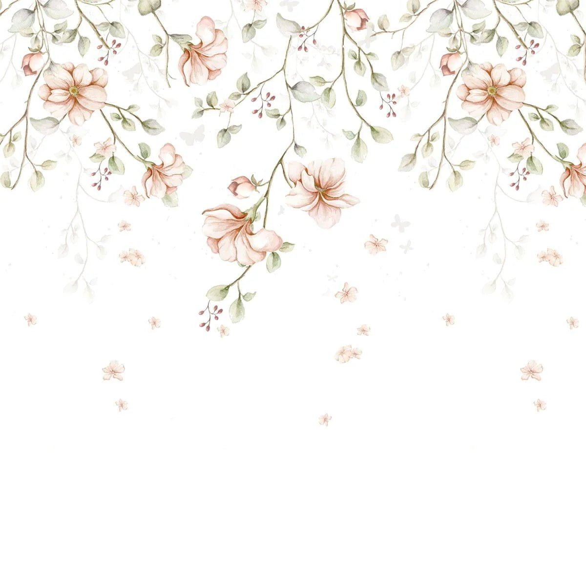 Wallpaper - Paradise Garden Pastel Twigs - Le Petit Marché Home Furniture
