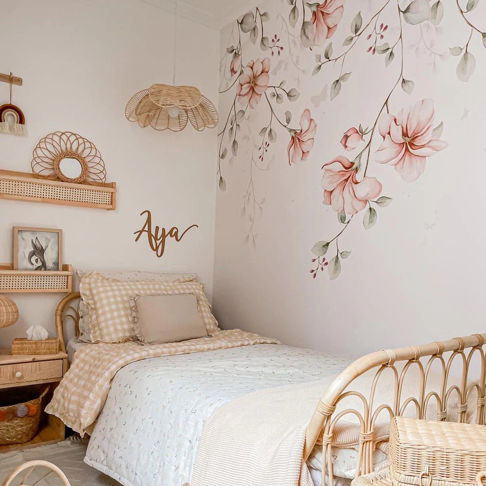 Wallpaper - Paradise Garden Pastel Twigs - Le Petit Marché Home Furniture