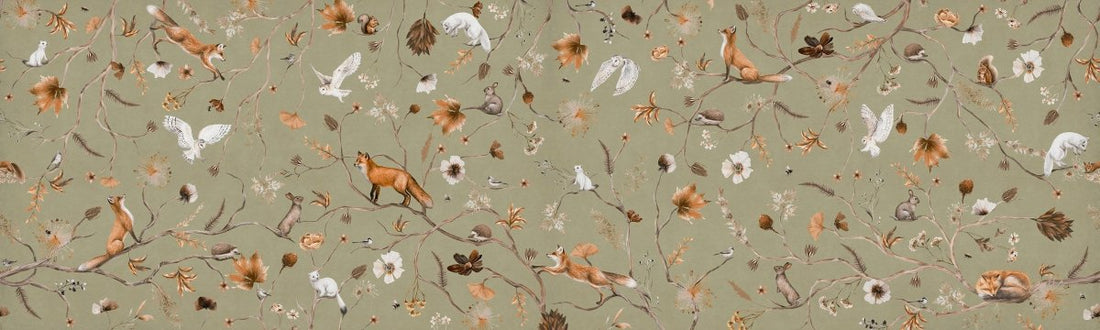 Wallpaper - Playful Forest - Green - Panorama (Pre - Order) - LPM Home