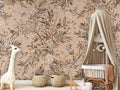 Wallpaper - Playful Robins - Vintage - Beige (Pre - Order) - LPM Home