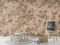 Wallpaper - Playful Robins - Vintage - Beige (Pre - Order) - LPM Home