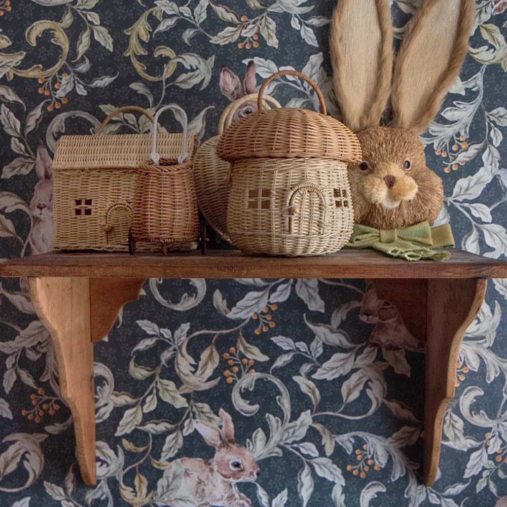 Wallpaper - Rabbits Groove Dark - Le Petit Marché Home Furniture