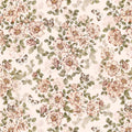 Wallpaper - Roses with Butterflies - Le Petit Marché Home Furniture