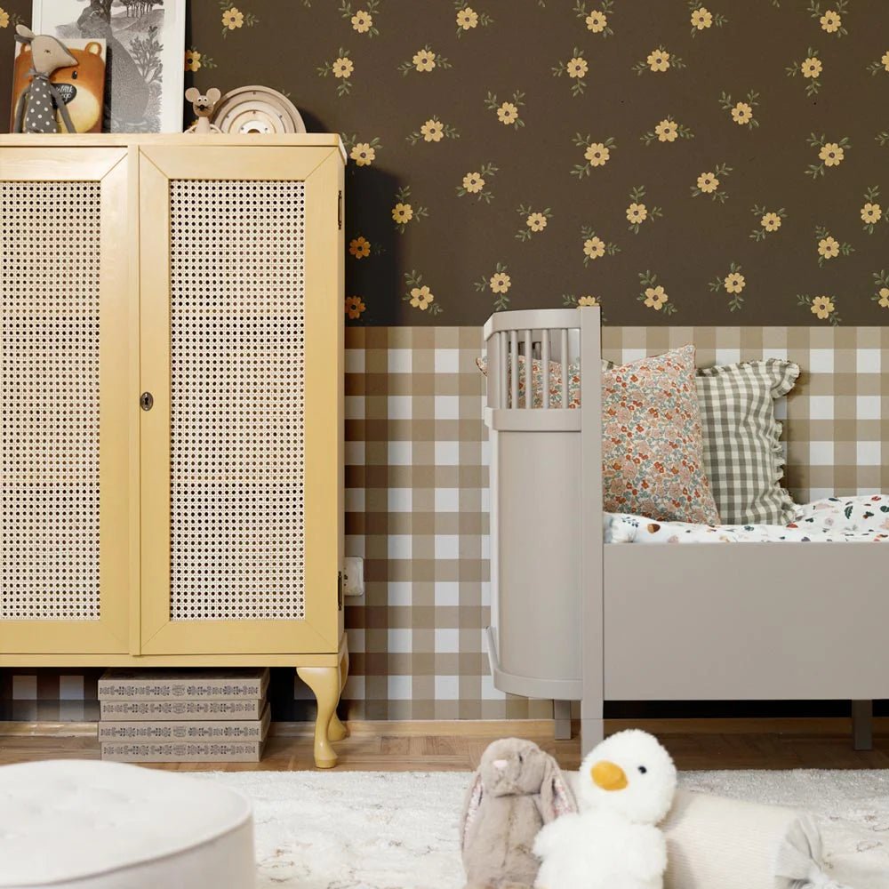 Wallpaper - Rustic Garden Brown - Le Petit Marché Home Furniture