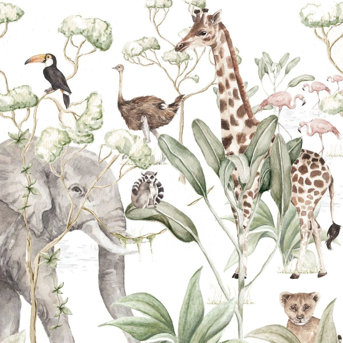 Wallpaper - Savanna - Le Petit Marché Home Furniture