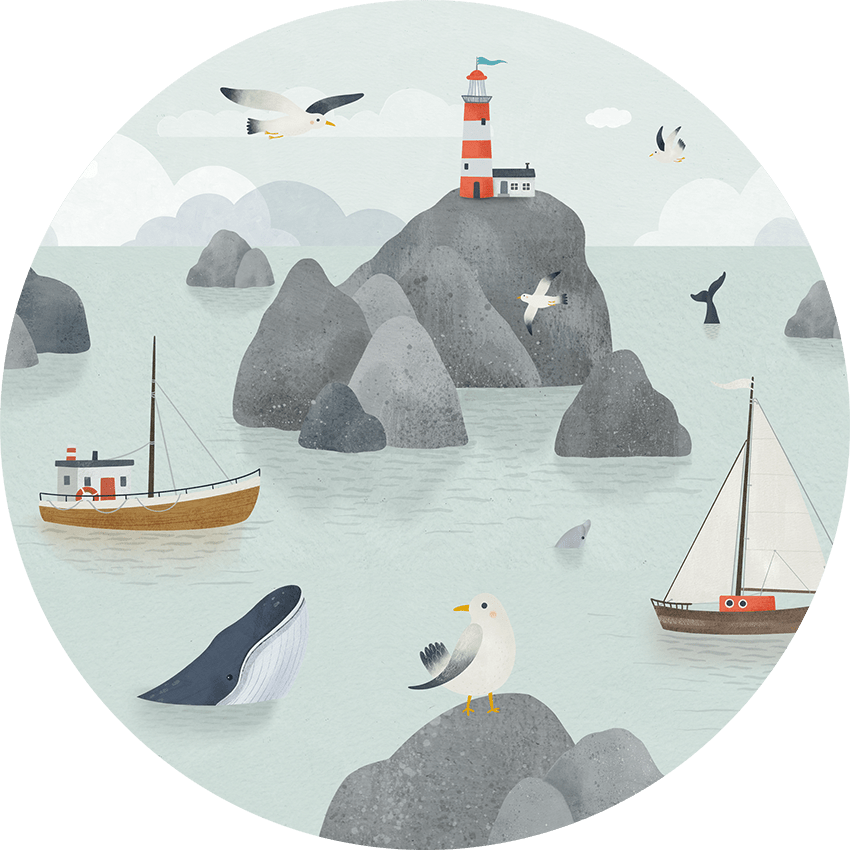 Wallpaper - Seaside Stories - Circle (Pre - Order) - LPM Home