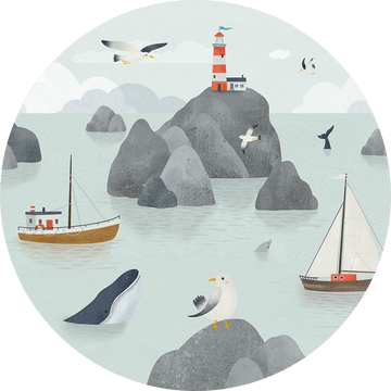 Wallpaper - Seaside Stories - Circle (Pre - Order) - LPM Home