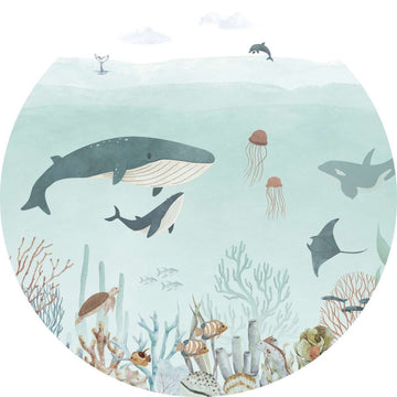 Wallpaper - Sensational Sea - Blue - Circle (Pre - Order) - LPM Home