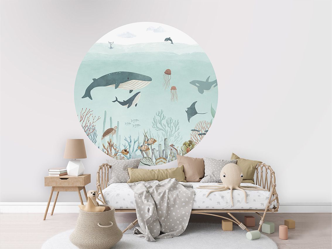 Wallpaper - Sensational Sea - Blue - Circle (Pre - Order) - LPM Home