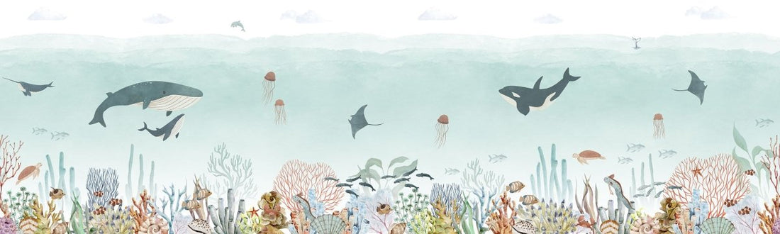 Wallpaper - Sensational Sea Blue - Panorama (Pre - Order) - LPM Home