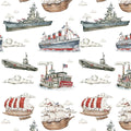 Wallpaper - Ships Color / Industrial Evolution - Le Petit Marché Home Furniture