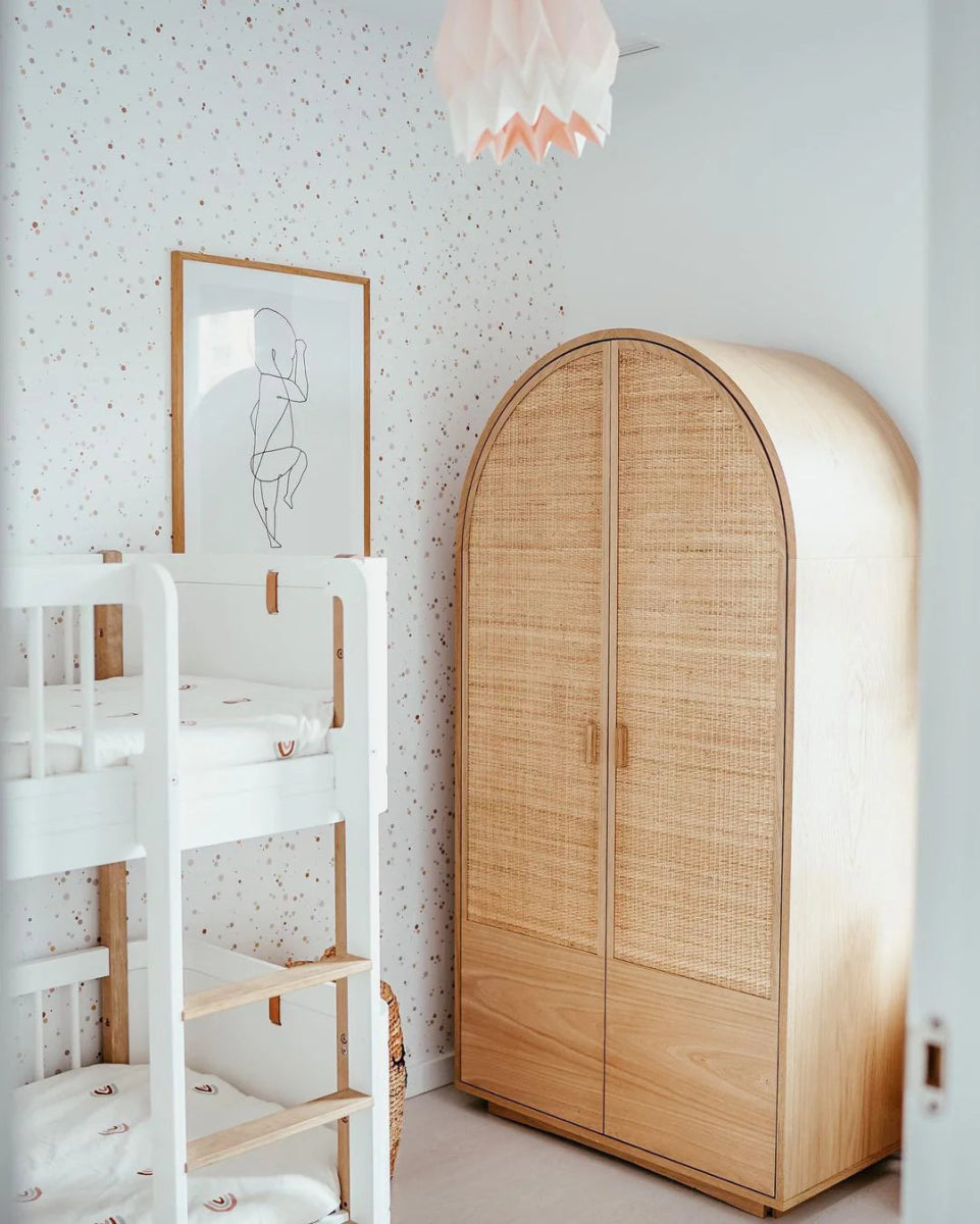 Wallpaper - Simple Dots Minimini Cinnamon Powder Pink - Le Petit Marché Home Furniture
