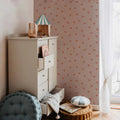 Wallpaper - Simple Hearts Pink and Red Brick - Le Petit Marché Home Furniture