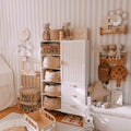 Wallpaper - Simple Rustic Beige White - Le Petit Marché Home Furniture